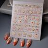 3D Rhinestone Floral Nail Stickers: Waterproof Crystal Diamond Appliques, Self-Adhesive Nail Art Decorations