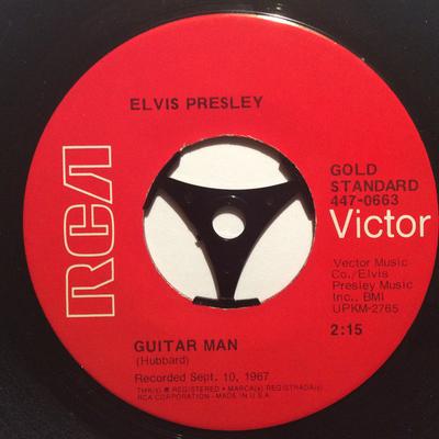 7-inch Plaat ELVIS PRESLEY  Guitar Man 4470663 RCA VS Rock Gebruikt