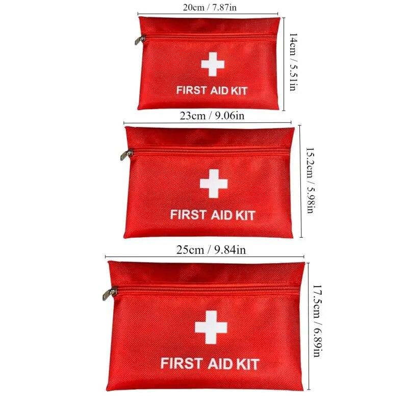 

1 комплект красных сумок для хранения лекарств в чрезвычайных ситуациях для защиты на открытом воздухе, домашнего использования, автомобильного дорожного набора, сумка для хранения