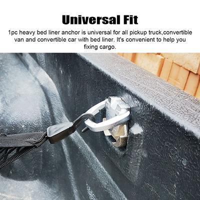 Pickup Truck Heavy Bed Liner Anchor Heavy Duty Nickel Alloy D Rings Tie Down Anchors Durable Rear Cargo Mount Hooks