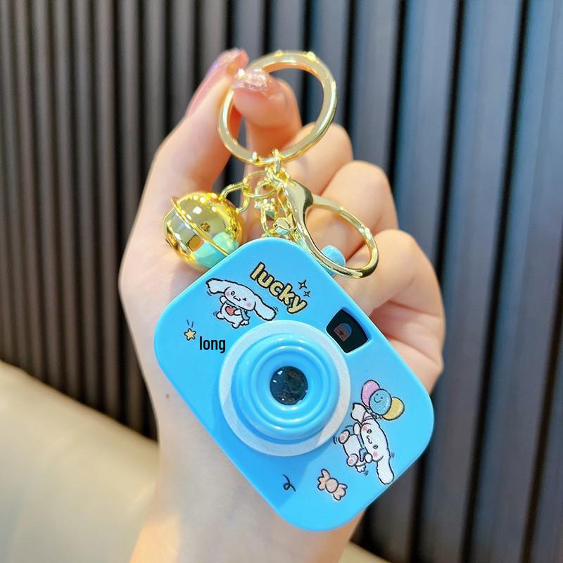Luminous Cartoon Projector Camera Keychain - Small Gift & Bag Pendant