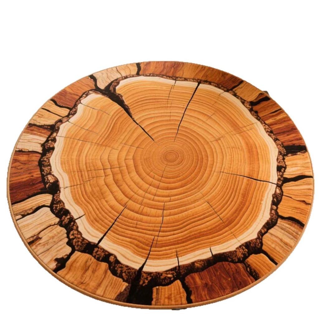 Circular Carpet Decorative Floor Mat Anti Slip and Dirt Resistant Carpet Bedroom and Living Room Floor Mat