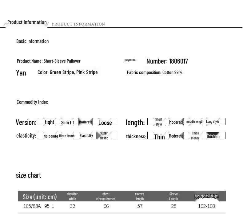 Anlom Women's Slim-Fit Striped V-Neck Knit Top