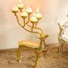 Nordic Deer Candle Holder – Alloy Candlestick for Romantic Living Room or Dining Table Decor