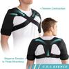 Durable And Safe Double Shoulder Warm Compression Sleeve Wrap Recovery Office Home Knit Cashmere Guard For Rotator Cuff Shoulder Chronic Tendonit