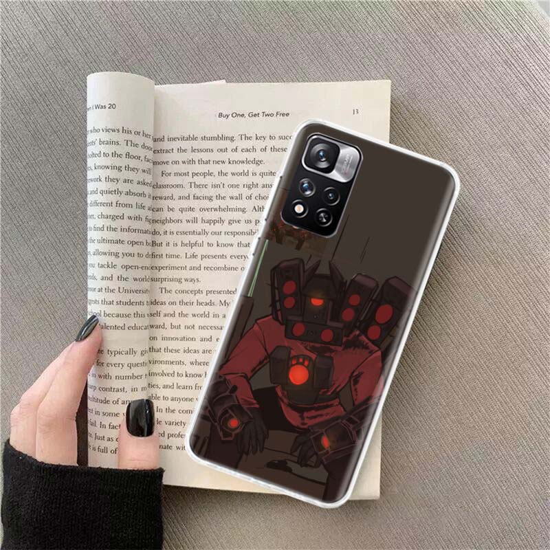 

Skibidi Toilet Phone Case For Redmi Note 13 12 Pro Plus 14 15 Pro 5G 11 11T 11E 11S 10 Pro 10S 9 9S Cover Cell Clear TPU Capa Ca Redmi Note 14 5G