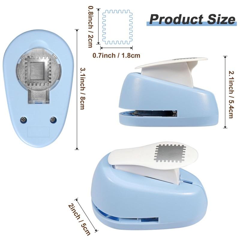 Stamp Shaped Paper Punch, Portable Hole Puncher for Crafts, Scrapbooking Supplies, DIY Card Making & Paper Crafting Tool