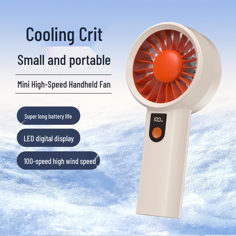 Portable Mini USB Rechargeable Handheld Fan with Strong Wind Graphite