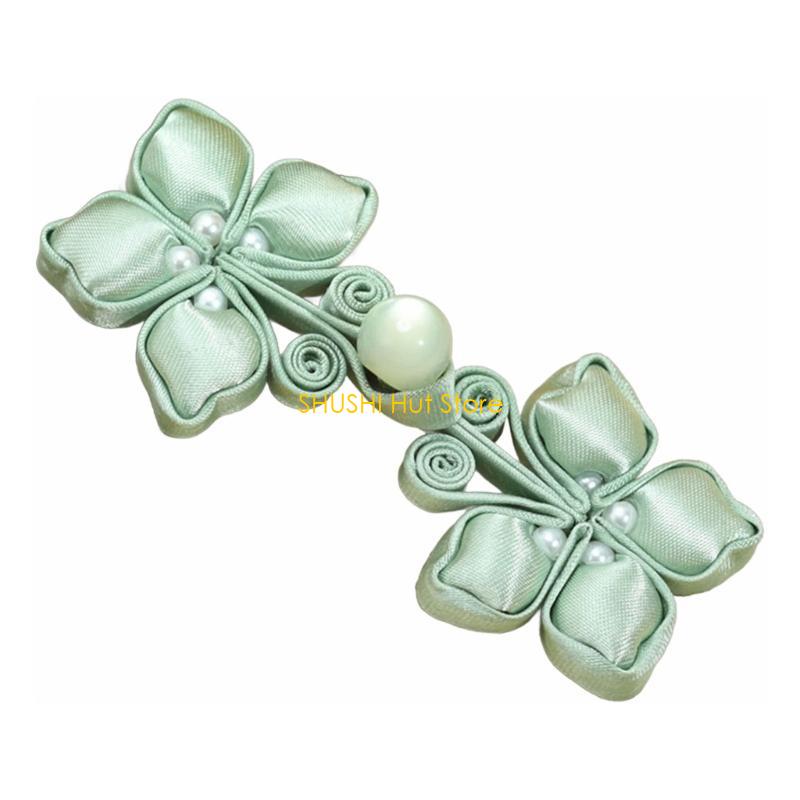 Cheongsam Buttons Cheongsam Cardigans Costume Outfit Sewing Chinese Closures Buttons Handmade Sewing Fasteners Closures D57B