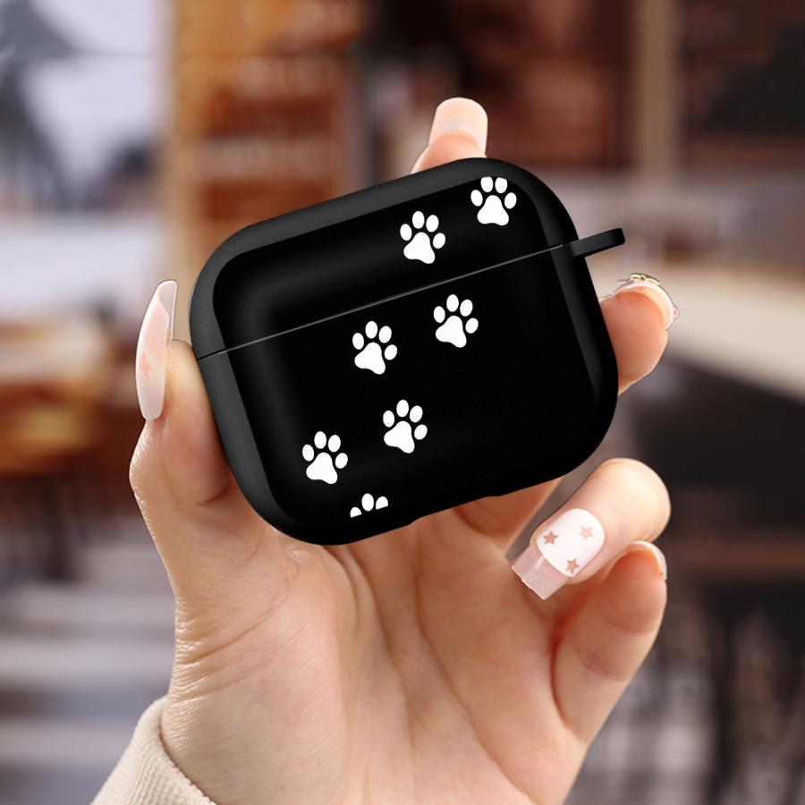 Cute Paw Print Earphone Cases Cover Case For Airpods Pro2 Pro 2 3 4 Pro3 1 Airpods 2
