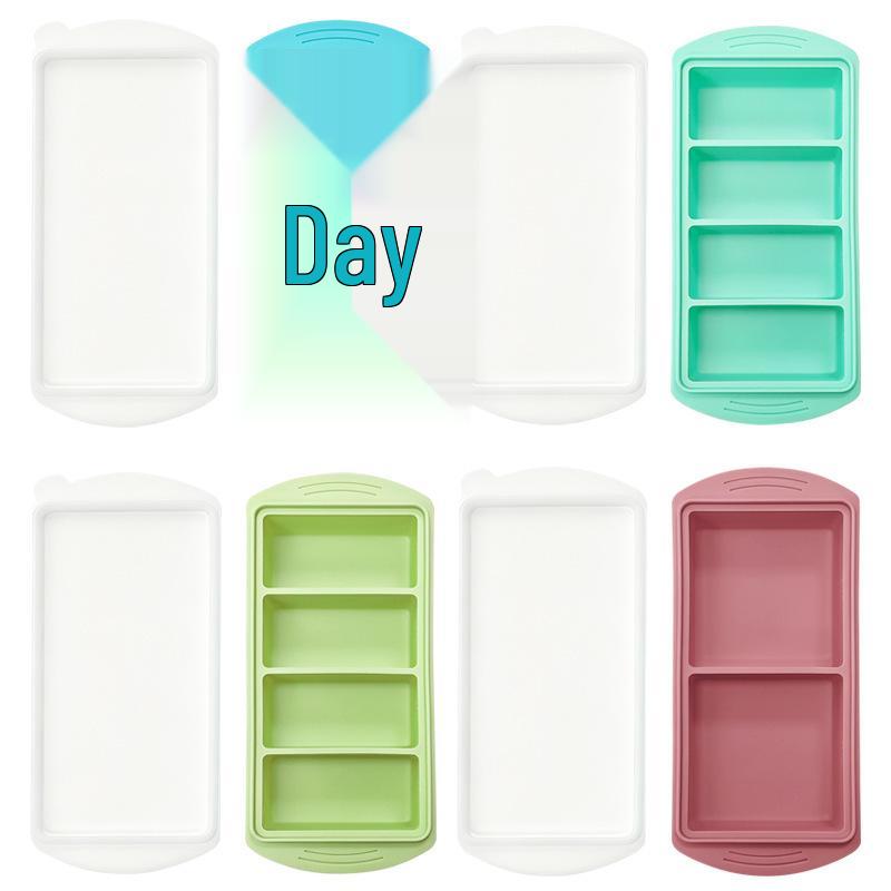 Silicone Ice Cube Tray with Lid - Multi-Compartment, Food-Grade Freezing Mold for Ice & Soup
