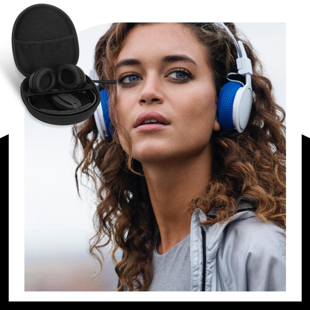 Headphone Carrying Case Shockproof Headset Pouch Anti-pressure Universal Capacity Earphone Container Company Supplies