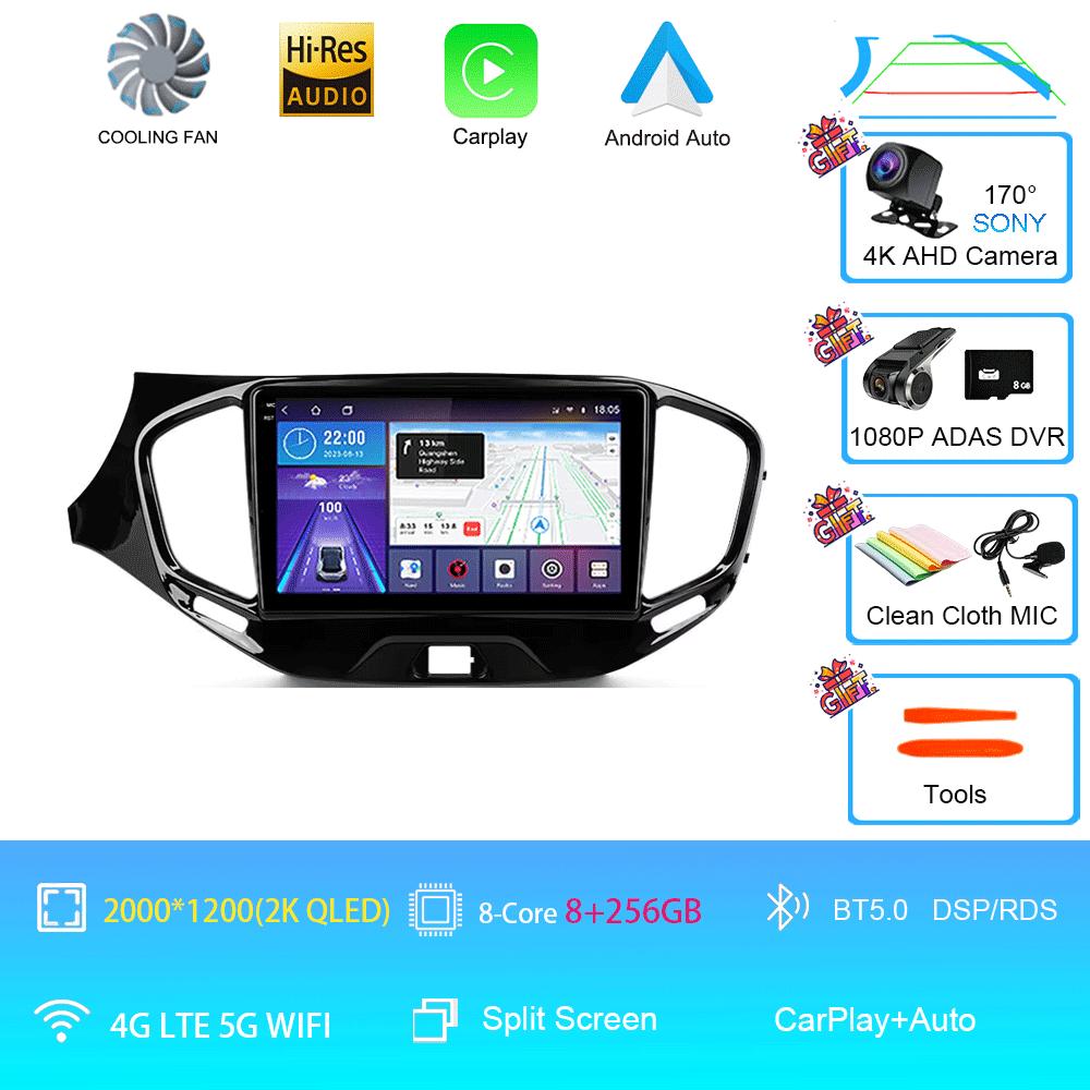 Car Radio Android 14 Carplay Wifi 4G For LADA Vesta Cross Sport 2015 - 2020 Multimedia Video Player Navigation GPS Stereo Auto