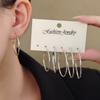 1Set Jewelry Round Big Hoop Earrings For Women Men Accessories Ear Ring