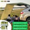 Toldo de Lluvia para Techo de Automóvil Refugio para Coche Sombra Camping Lateral Tienda de Techo para Coche Impermeable Toldo UV Portátil Tienda de Camping