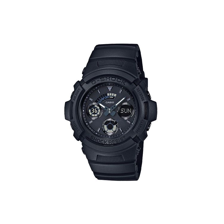 

Casio G-Shock Series Fashion Trend Vitality Street Classic Pointer Dual Display Waterproof Sports Quartz Watch Resin Strap Men Watches AW-591BB-1A Black Dial