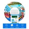 Pool Effervescent Tablets Swimming Pool Chlorine Tablet with Floating Chlorine Dispenser Box for Home Pool Tubs Spas