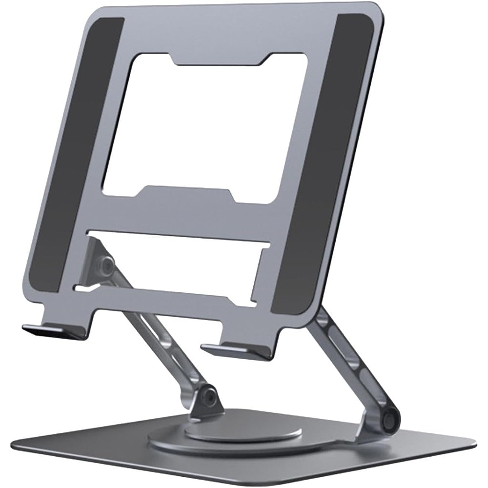 Laptop Stand, 360 Degree Rotating Laptop Riser, Aluminum Alloy Laptop Riser Holder Mount, Non-Slip Laptop Holder, Foldable Laptop Stand, Rotating Desk
