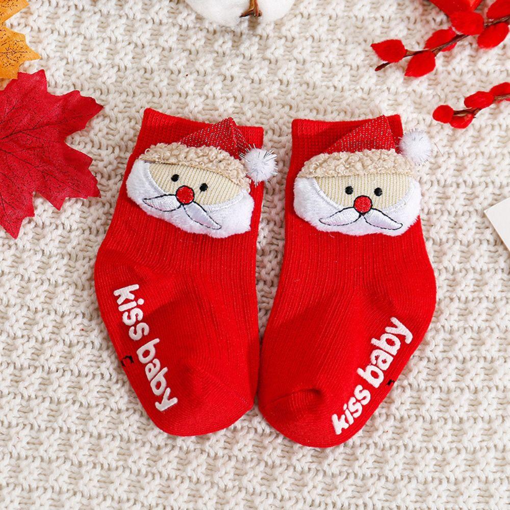 Baby Accessories Christmas Baby Socks Soft Cotton Floor Sock New Newborn Short Socks