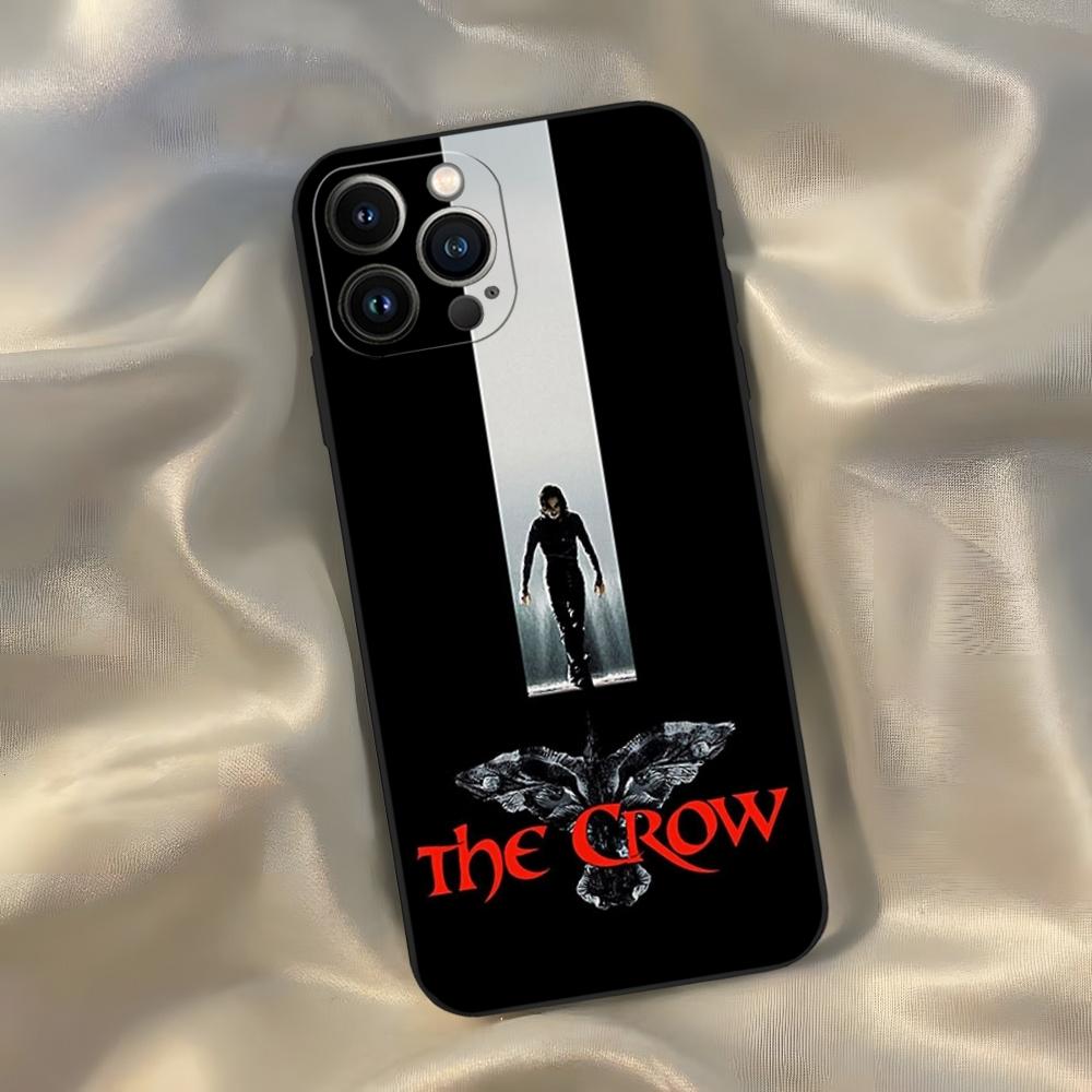 

TV The C-crow Phone Case for Iphone 17 Air 16 15 14 13 12 Pro Max Xr X Xs Mini Plus Black Soft Silicone Cover iPhone 14
