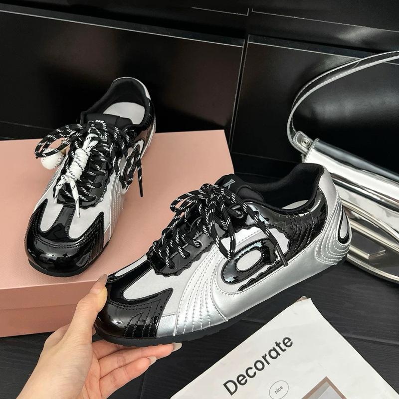 

Универсальные немецкие тренировочные кроссовки на толстой подошве, ретро, осенне-зимние, повседневные, на плоской подошве, кроссовки «Форрест Гамп», спортивные кожаные кеды, женские белые кроссовки 35