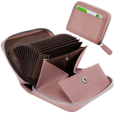 DSDCDJ Mini Wallet, Card Case, Valentine's Day Gift for Women, Anti-Magnetic, Genuine Leather, RFID-Skimming Protection, Coin Case, Cowhide Leather,
