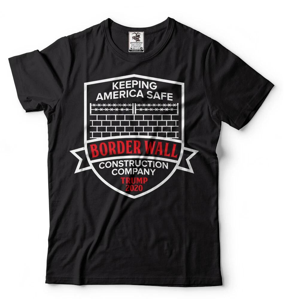 Border Wall T-shirt Donald Trump Shirt Political T-shirt Trump Shirt S