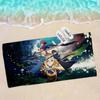 Japan Anime Sword Art Online Beach Towel Colorful Bath Towels for Girl Microfiber Quick Dry Sand Free Beach Yoga Spa Gym Pool