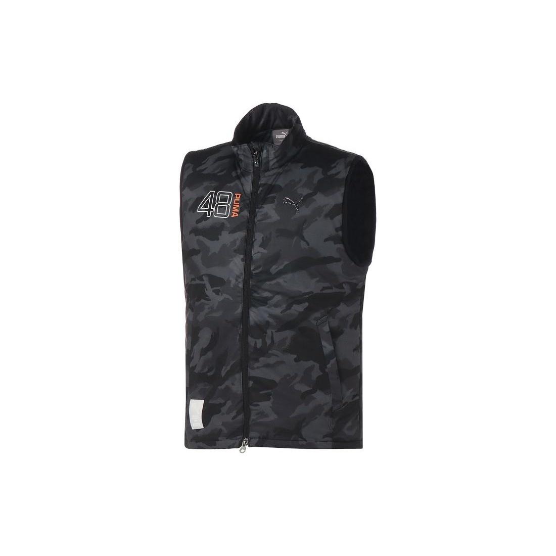PUMA Golf PGW Monster Stretch Down Full Zip Vest Black Men s 539381-02 L