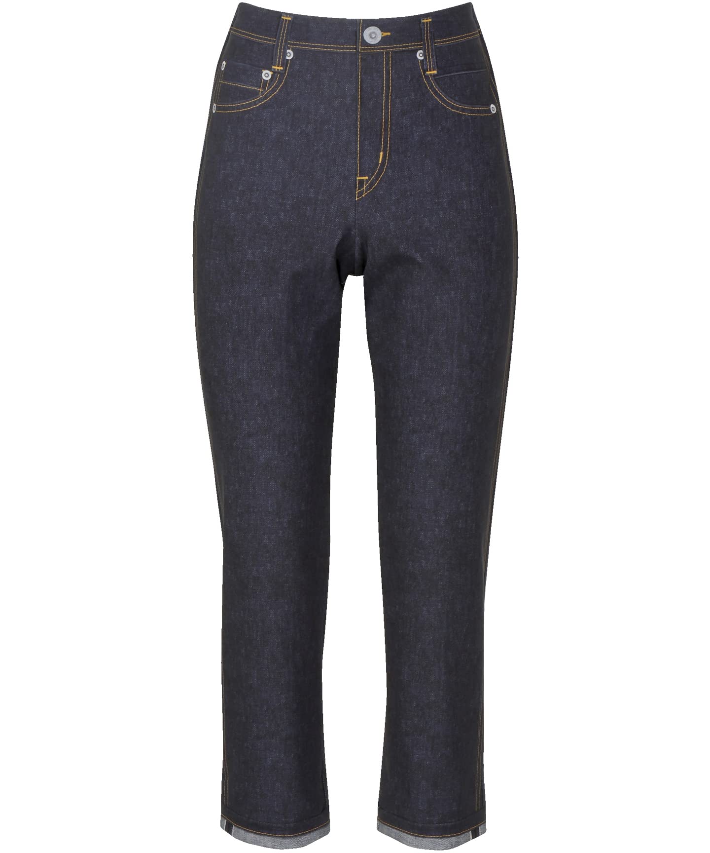 Wacoal Calson Stretch Pants GB Feels Just Like Straight Denim Elastic UV Made in Travel (KSN120 LT) - Denim, Silhouette, Print, Waist,