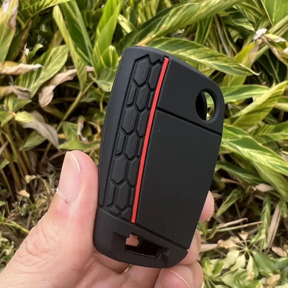3 Button Silicone Car Key Case Cover for Volkswagen VW Polo Golf 7 MK7 for Skoda Octavia Combi SEAT Leon Ibiza CUPTRA Keychain