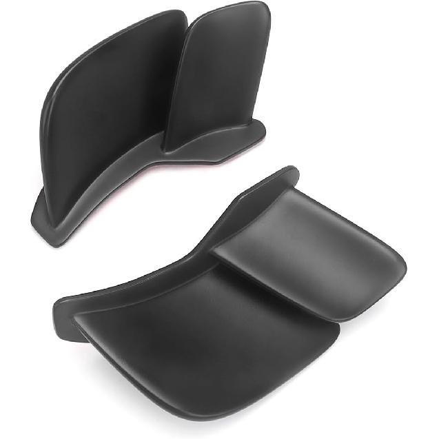 Motorcycle Rear Tail Spoiler Wing Fairing,ABS Carbon Fiber, Compatible with Ducati Panigale V2 V4S V4 V4R Super 2018-2024, 2-Piece Set (Matte Black)