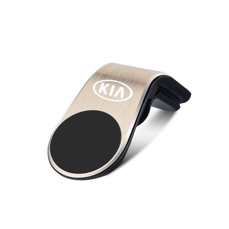 

1 шт. Модный автомобильный магнитный L-образный автомобильный держатель для GPS телефона с эмблемой для KIA K5 K9 Sorento Ceed Sportage Carnival Stinger Forte Niro Cadenza