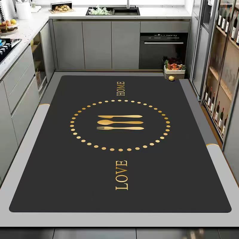2027 diatomium mud kitchen floor mat non-slip absorbent mat door door soiled foot mat Household washable wipes full carpet