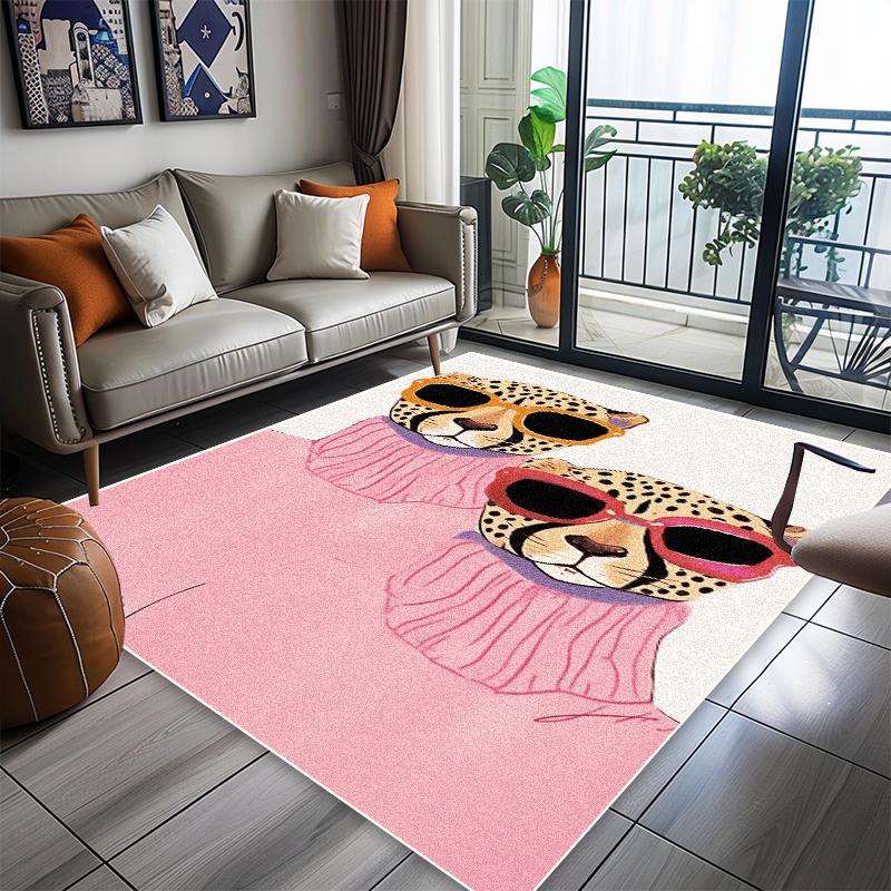 Abstract Animal Carpet Living Room American Style Home Decoration Lint-free Rugs Bedroom Lounge Coffee Tables Non-slip Floor Mat