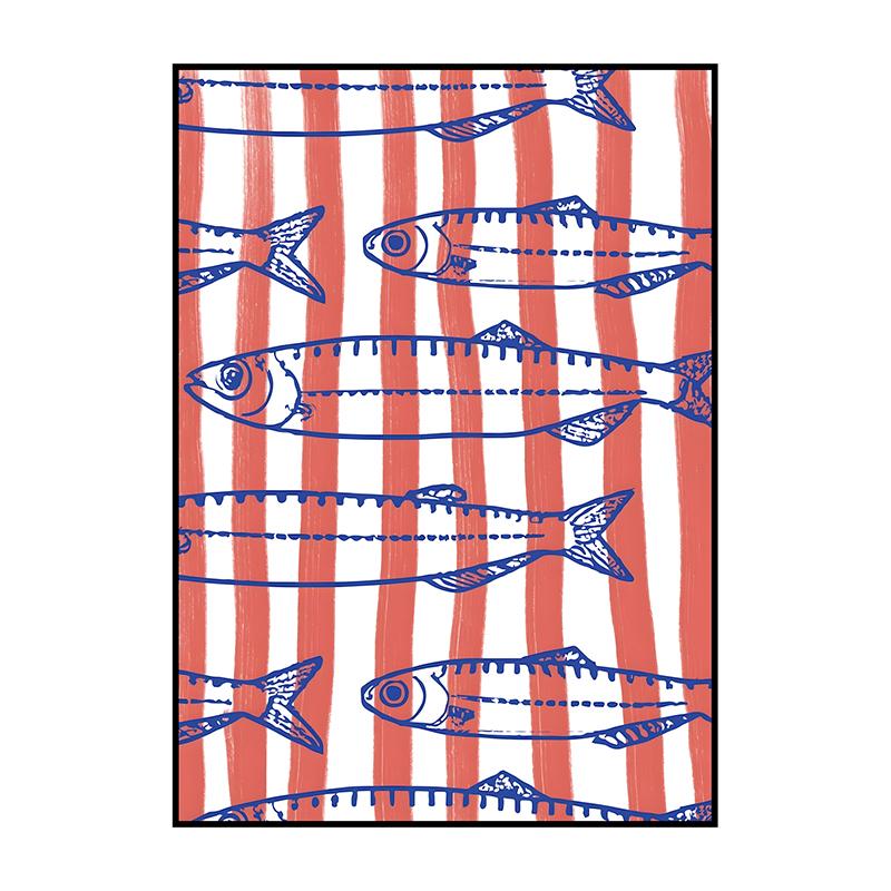 Sardinenbüchse Poster Modern Klassisch Druck Ausstellung Surrealismus Leinwandbild Wandkunst Bild für Zimmer Zuhause Küche Dekorat