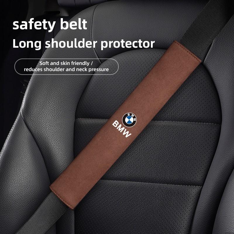 2Pcs Car Seat Belt Shoulder Protection Cover Decoration Valve Cap For BMW X1 X2 X3 X5 X4 X6 X7 iX3 F20 F10 F07 E70 E46 E90 E92 E gzjm96
