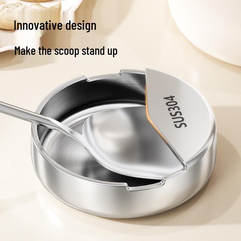 Stainless Steel Kitchen Rack for Ladles, Pot Lids, and Spatulas - Heat Resistant, Anti-Scald, Countertop Organizer.