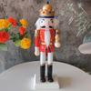 Christmas Wood Nutcracker Soldier Ornament 25cm Bar Bookshelf Party Decoration