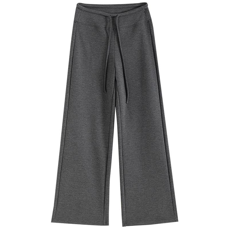 Winter 2026 Damen High-Waist Woll-Schlaghosen mit Plus Samt und Eleganter Drapierung