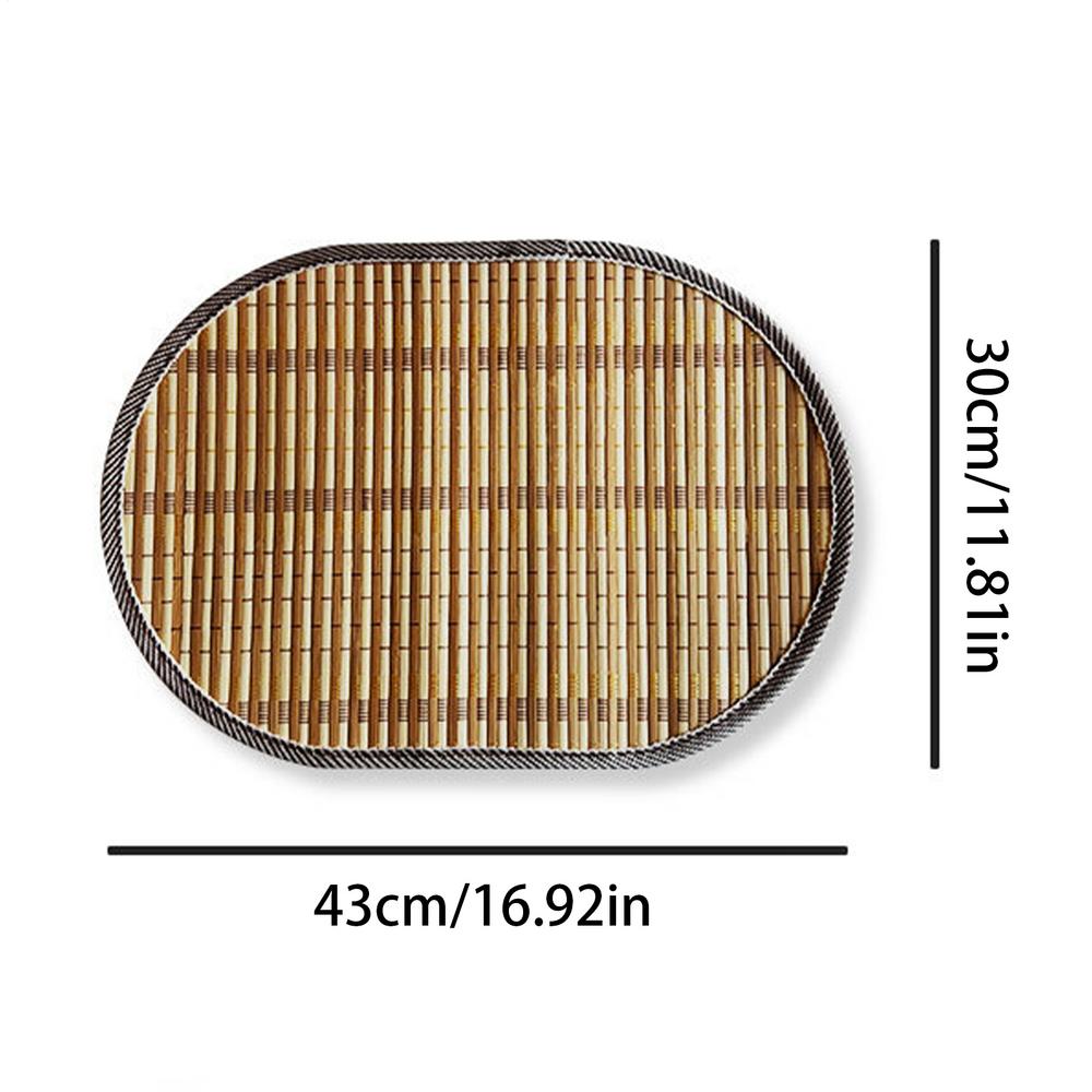 

Braided Placemats 43x30cm Heat Resistant Table Mats for Dining Tables Christmas Halloween Woven Washable Non-Slip Place mats 43x30cm