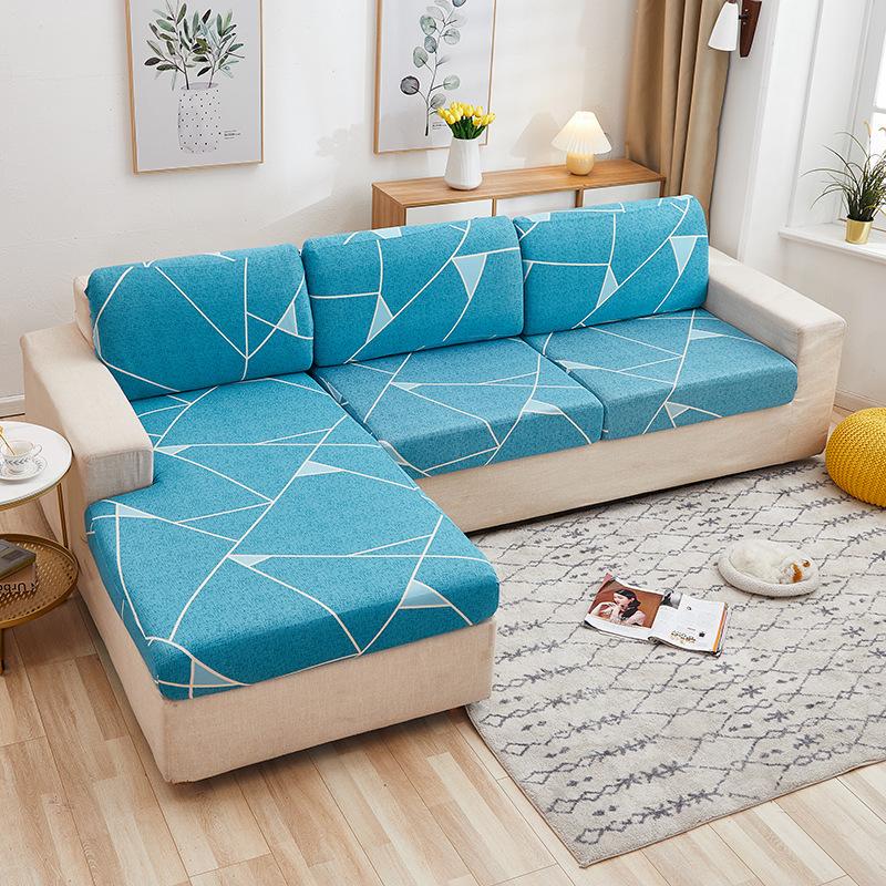 Elastischer Chaiselongue-Sofabezug, Sofakissenbezug, Sofasitzbezug, Sofabezug, All-Inclusive, Vier Jahreszeiten, Universal