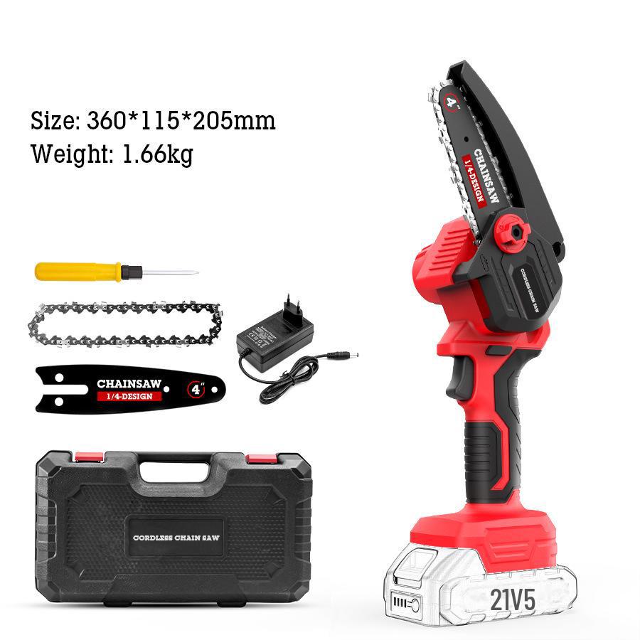 

HILDA 4-дюймовая беспроводная мини электрическая цепная пила для деревообработки и садоводства