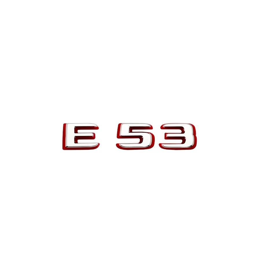 2024 New style Two tone Letters Numbers Emblem E43 E53 E63s for Car Fender Trunk Rear W212 W213 W214 Sticker Logo Accessories