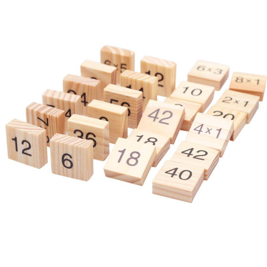 Color Wooden 99 Multiplication Table School Teaching Aids for Mathematics Education Multiplication Calculation Learning Aid Tool
