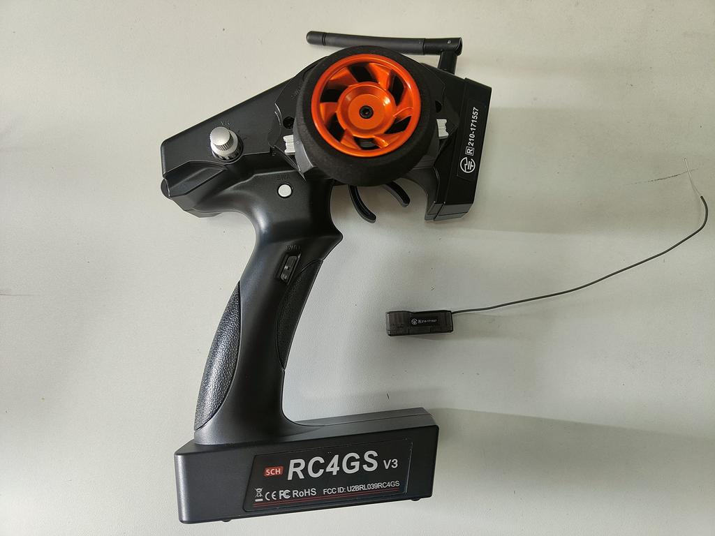 RadioLink Official Radio Control System with RC and Gyro Receiver Includes Transmitter and Remote Control for Industrial and Product (RC4GS V3)