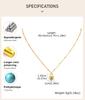 Vintage Heart Pendant Necklace Women Satellite Beads Chain Turquoise Love Necklace 18K Gold Plated Fashion Accessoreis