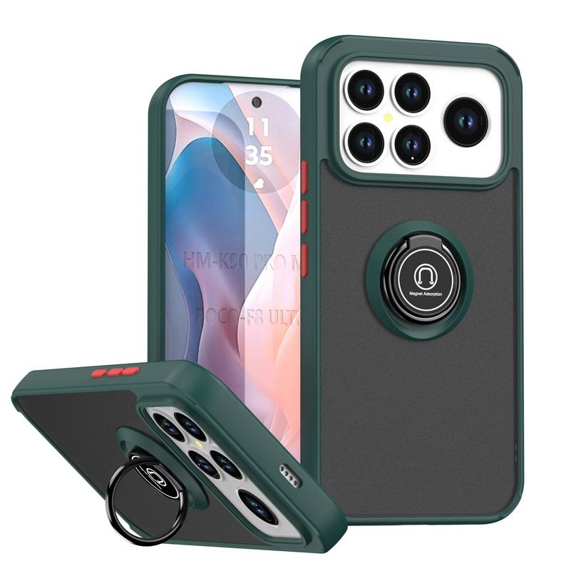 

Чехол-кольцо с магнитной подставкой для Poco M8 M8 Pro M7 M7 Pro F8 Ultra X7 X7 Pro X6 X6 Pro C85 C75 Прозрачный с ощущением кожи Poco C75 бежевый