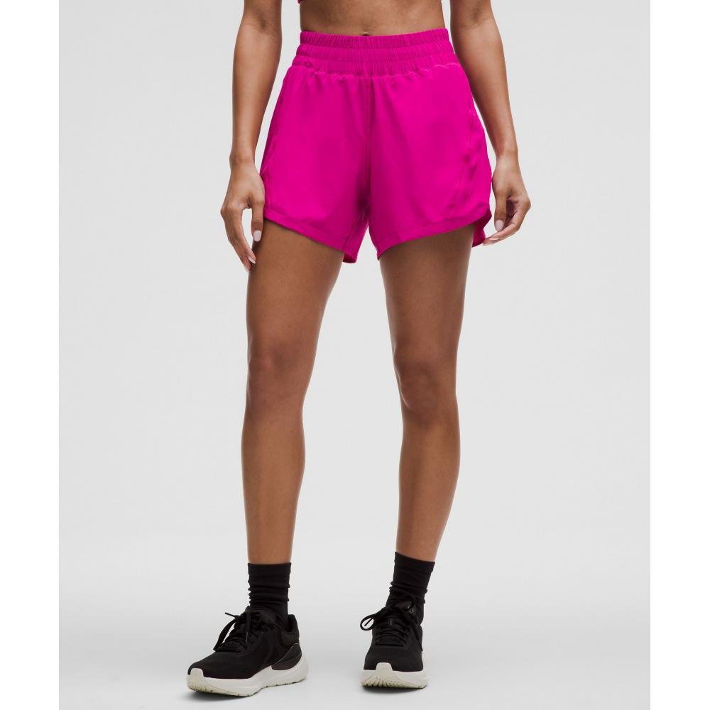 

Lululemon Track That High Rise Lined Short 5 Ripened Raspberry