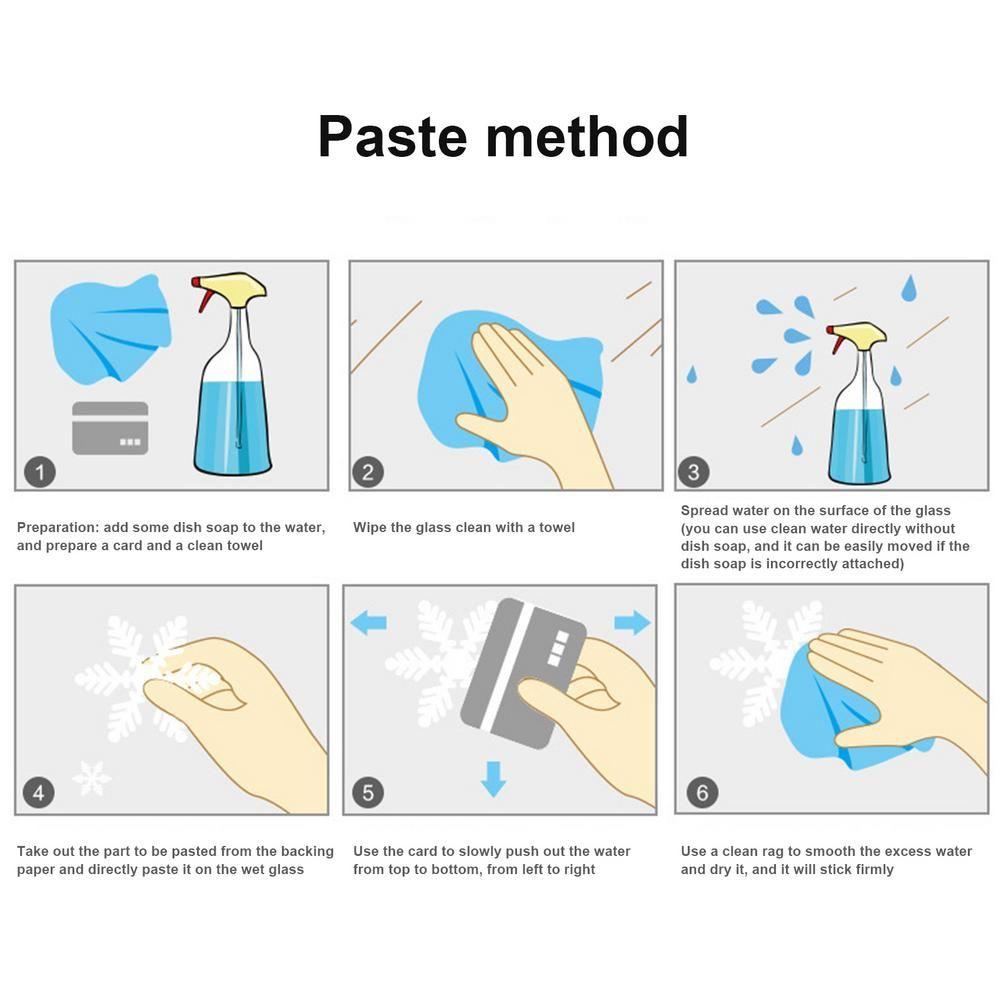 Julepynt PVC Selvklebende Veggdekorasjoner Veggklistremerker Vindusdekorasjoner Juleklistremerker